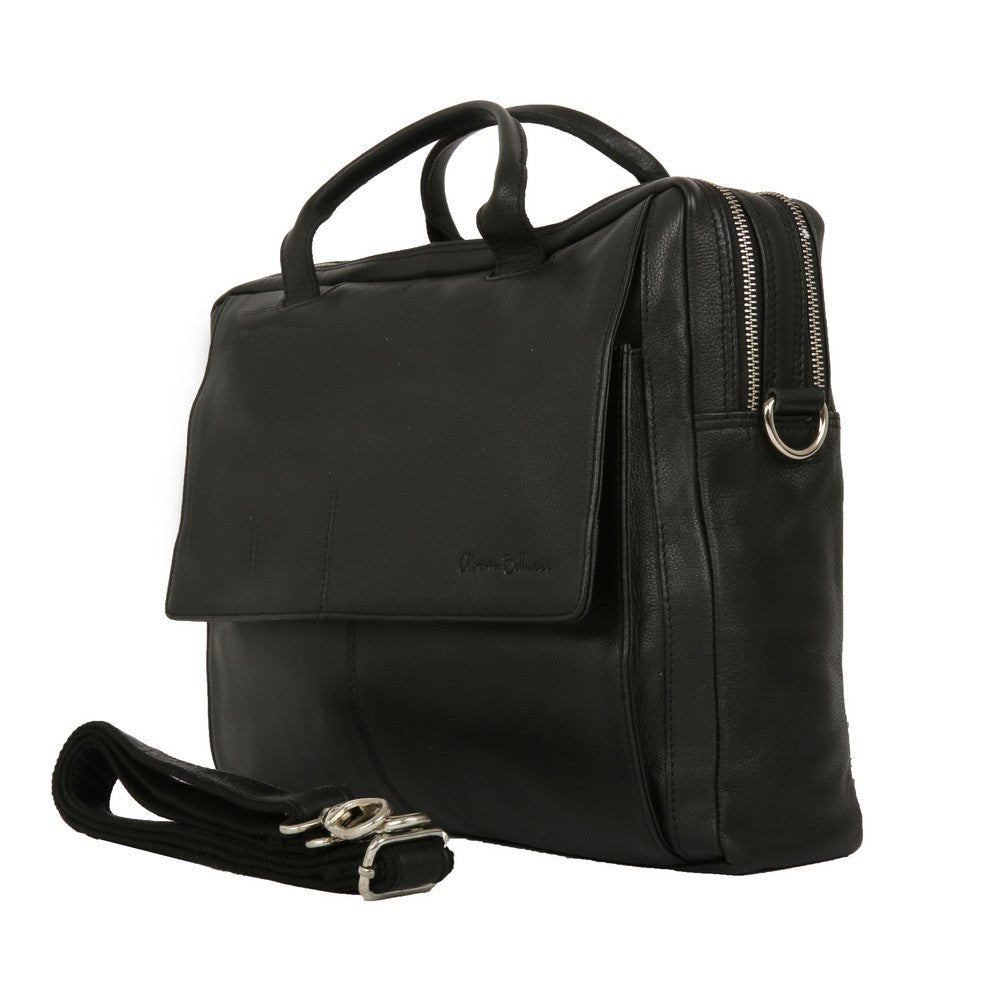 Alberto Bellucci תיק עסקים מעור למחשב נייד 15.6" דגם Angelo - תיק התיקיםAlberto Bellucciתיקי עסקים