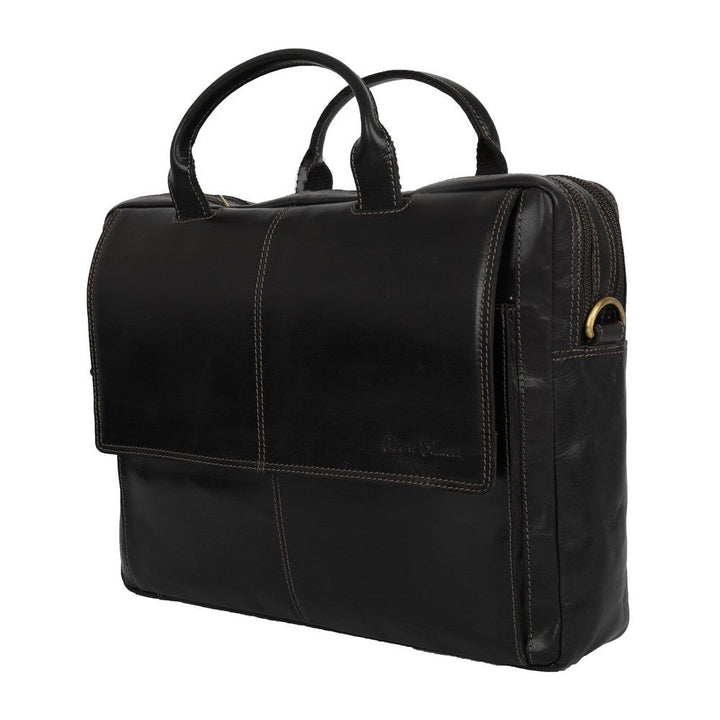 Alberto Bellucci תיק עסקים מעור למחשב נייד 15.6" דגם Stefano - תיק התיקיםAlberto Bellucciתיקי עסקים