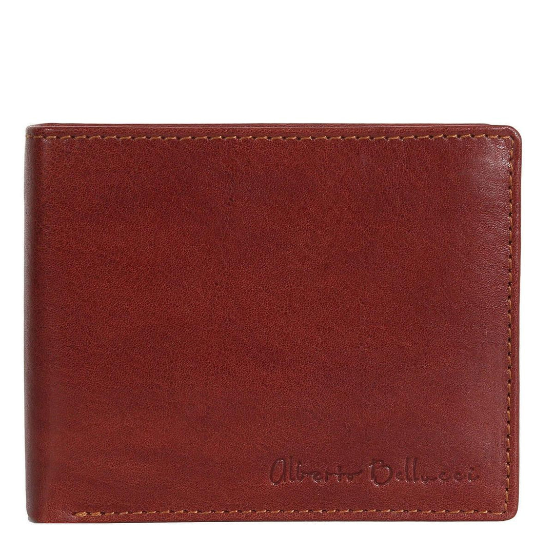 Alberto Bellucci ארנק עור גדול כיס רוכסן ROME - תיק התיקיםAlberto Bellucciגברים