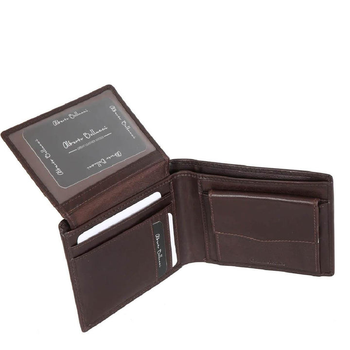 Alberto Bellucci ארנק עור גדול כיס רוכסן ROME - תיק התיקיםAlberto Bellucciגברים