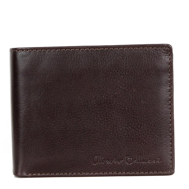 Alberto Bellucci ארנק עור גדול כיס רוכסן ROME - תיק התיקיםAlberto Bellucciגברים