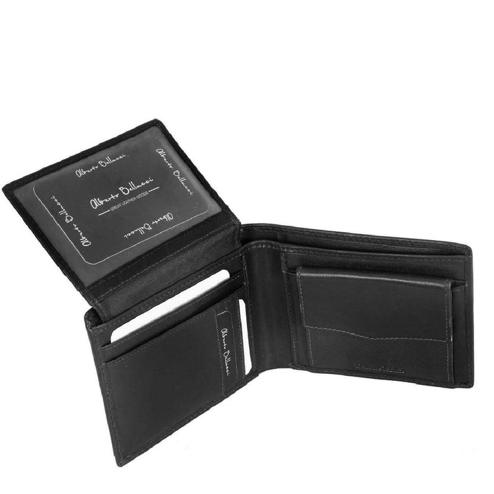 Alberto Bellucci ארנק עור גדול כיס רוכסן ROME - תיק התיקיםAlberto Bellucciגברים