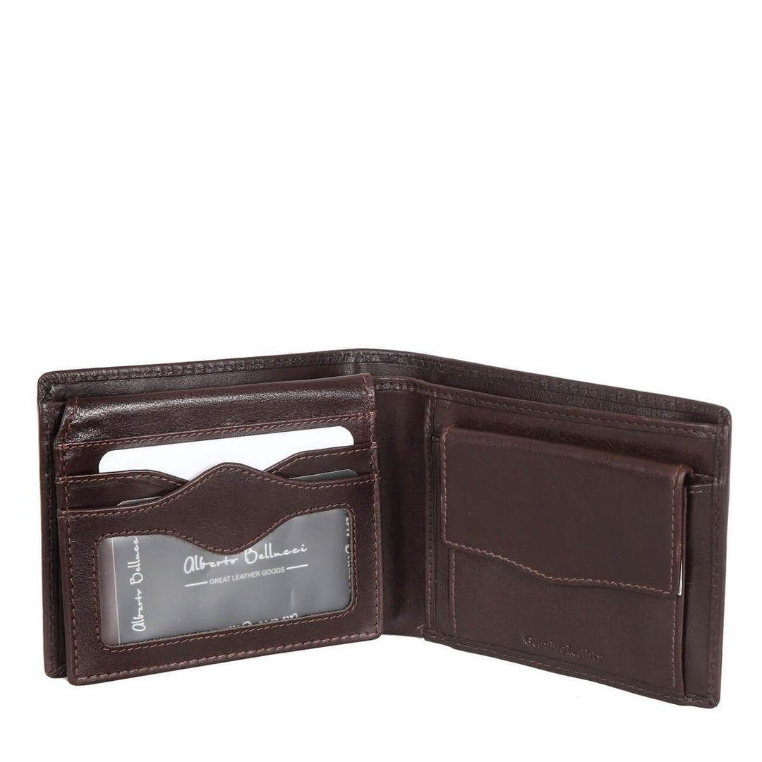 Alberto Bellucci ארנק עור גדול כיס רוכסן ROME - תיק התיקיםAlberto Bellucciגברים