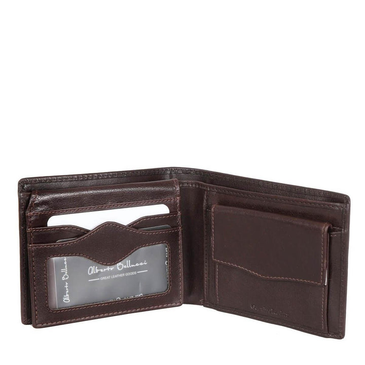 Alberto Bellucci ארנק עור גדול כיס רוכסן ROME - תיק התיקיםAlberto Bellucciגברים