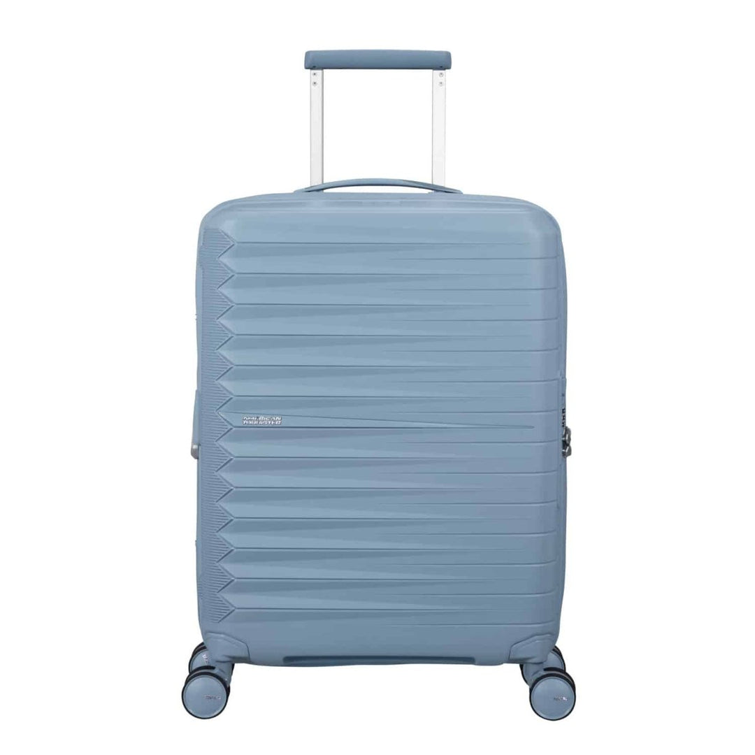 American Tourister מזוודת טרולי קטנה קשיחה Fastforward EXP 20" עלייה למטוס עם הרחבה - תיק התיקיםAmerican Touristerמזוודות