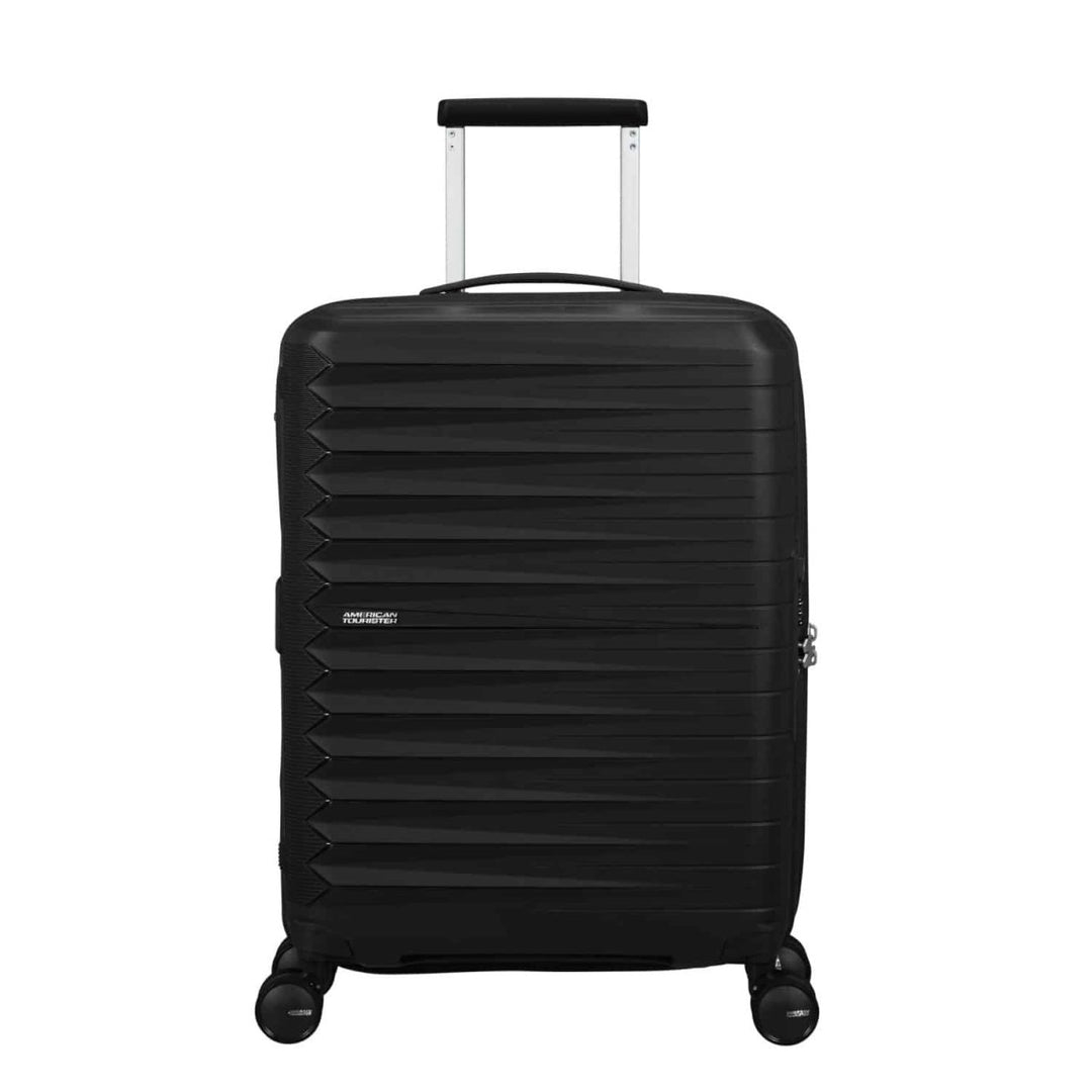American Tourister מזוודת טרולי קטנה קשיחה Fastforward EXP 20" עלייה למטוס עם הרחבה - תיק התיקיםAmerican Touristerמזוודות
