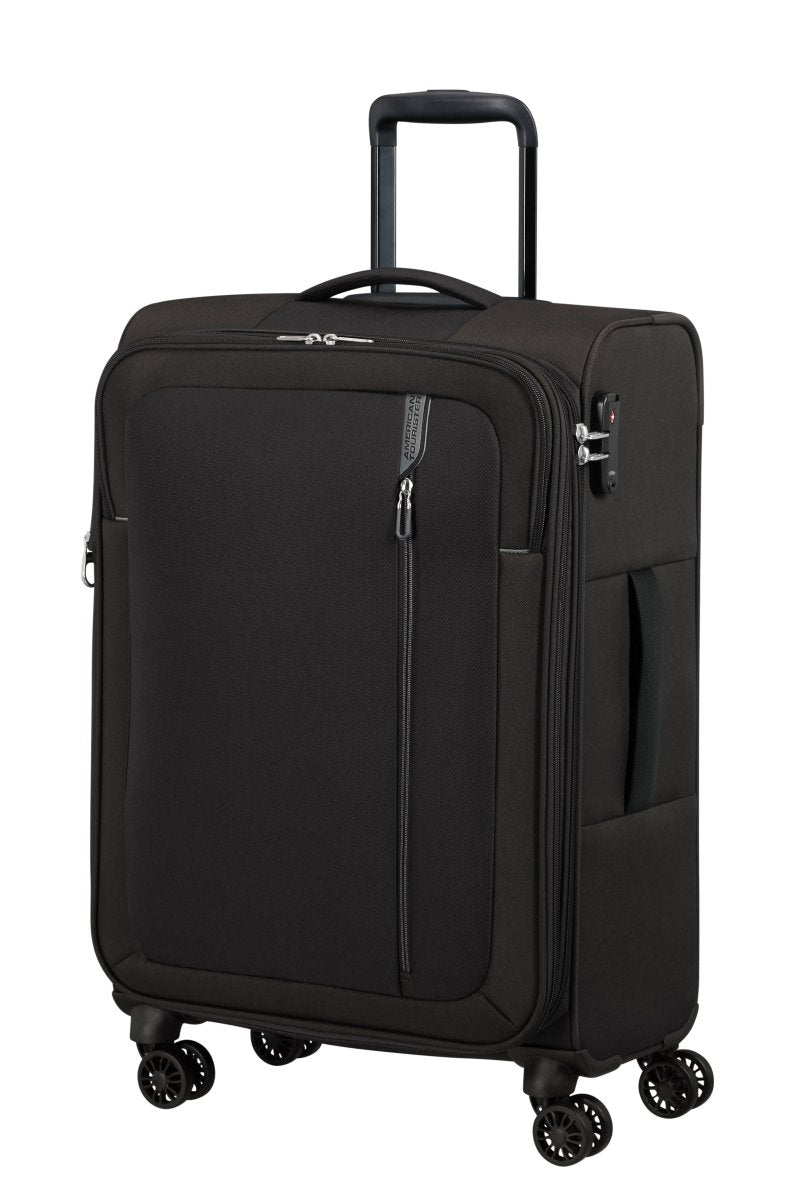 American Tourister Nitestream 66cm מזוודה בינונית מבד מתרחבת 26" - תיק התיקיםAmerican Touristerמזוודה בינונית