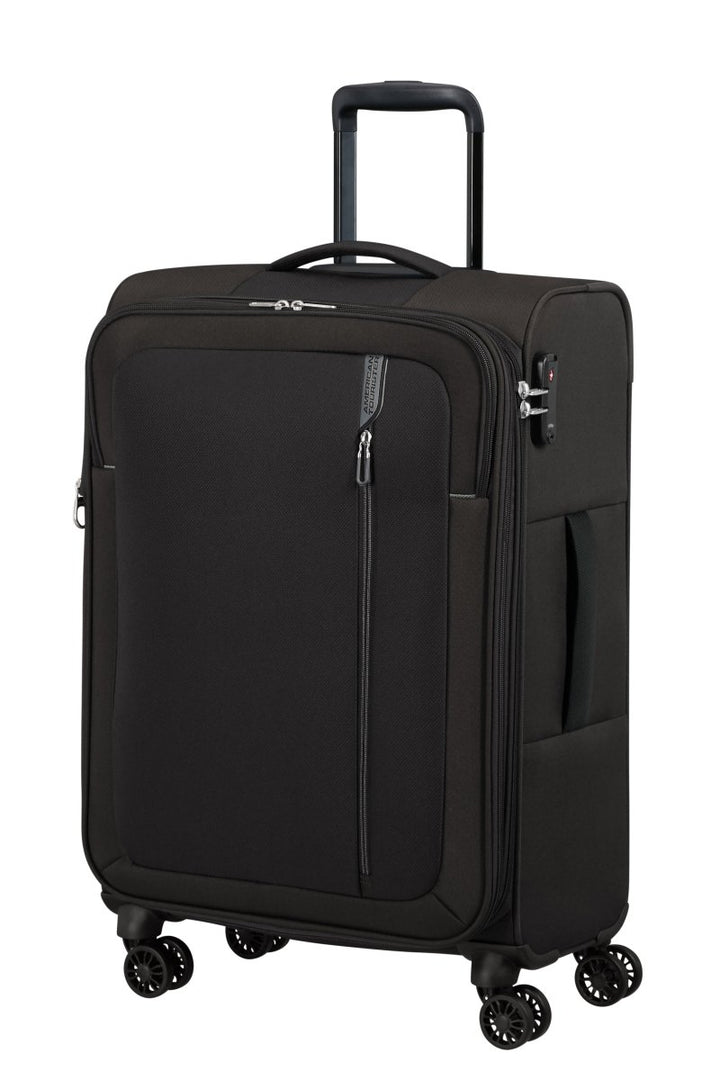 American Tourister Nitestream 66cm מזוודה בינונית מבד מתרחבת 26" - תיק התיקיםAmerican Touristerמזוודה בינונית