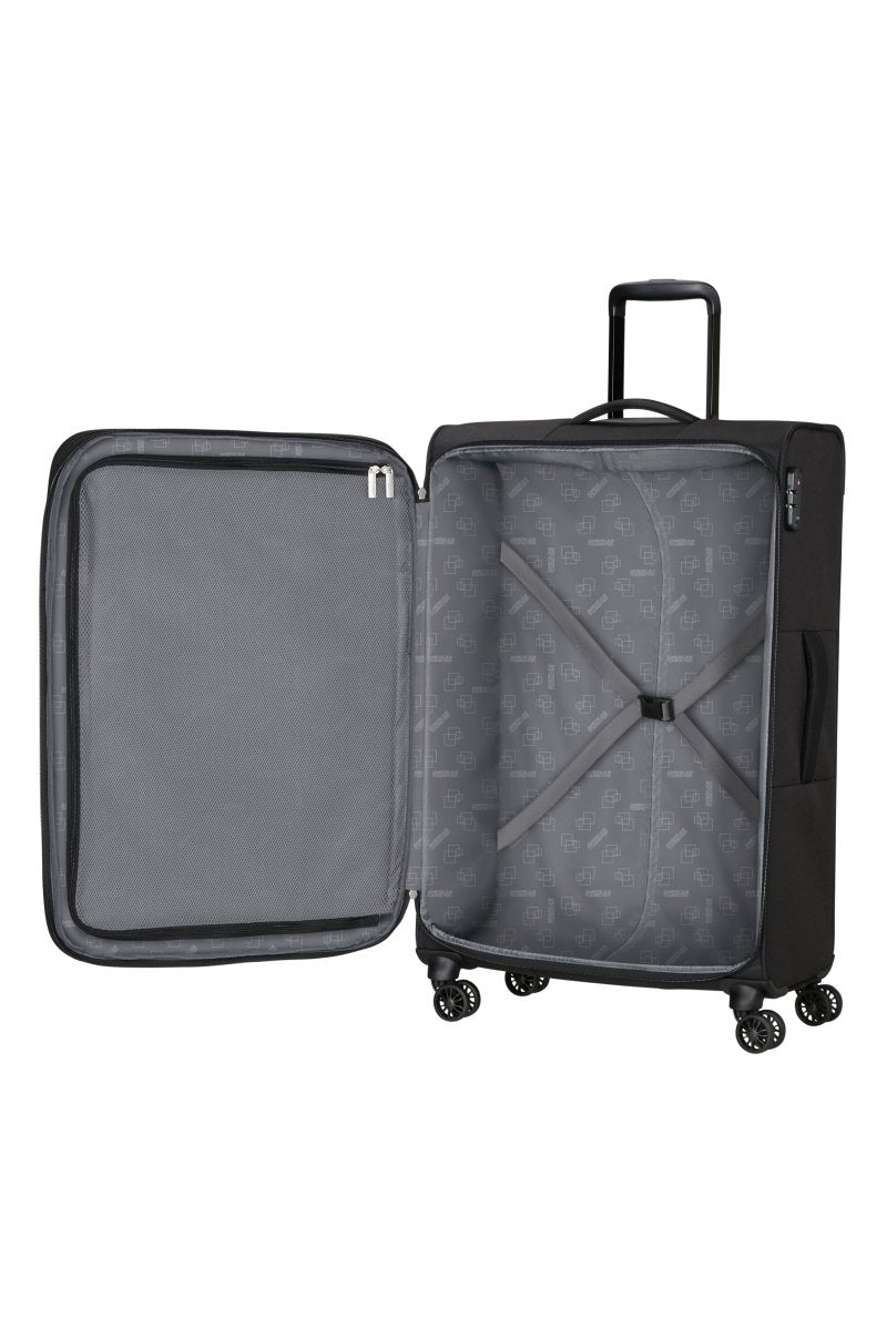 American Tourister Nitestream 77cm מזוודה גדולה מבד מתרחבת 30" - תיק התיקיםAmerican Touristerמזוודה גדולה