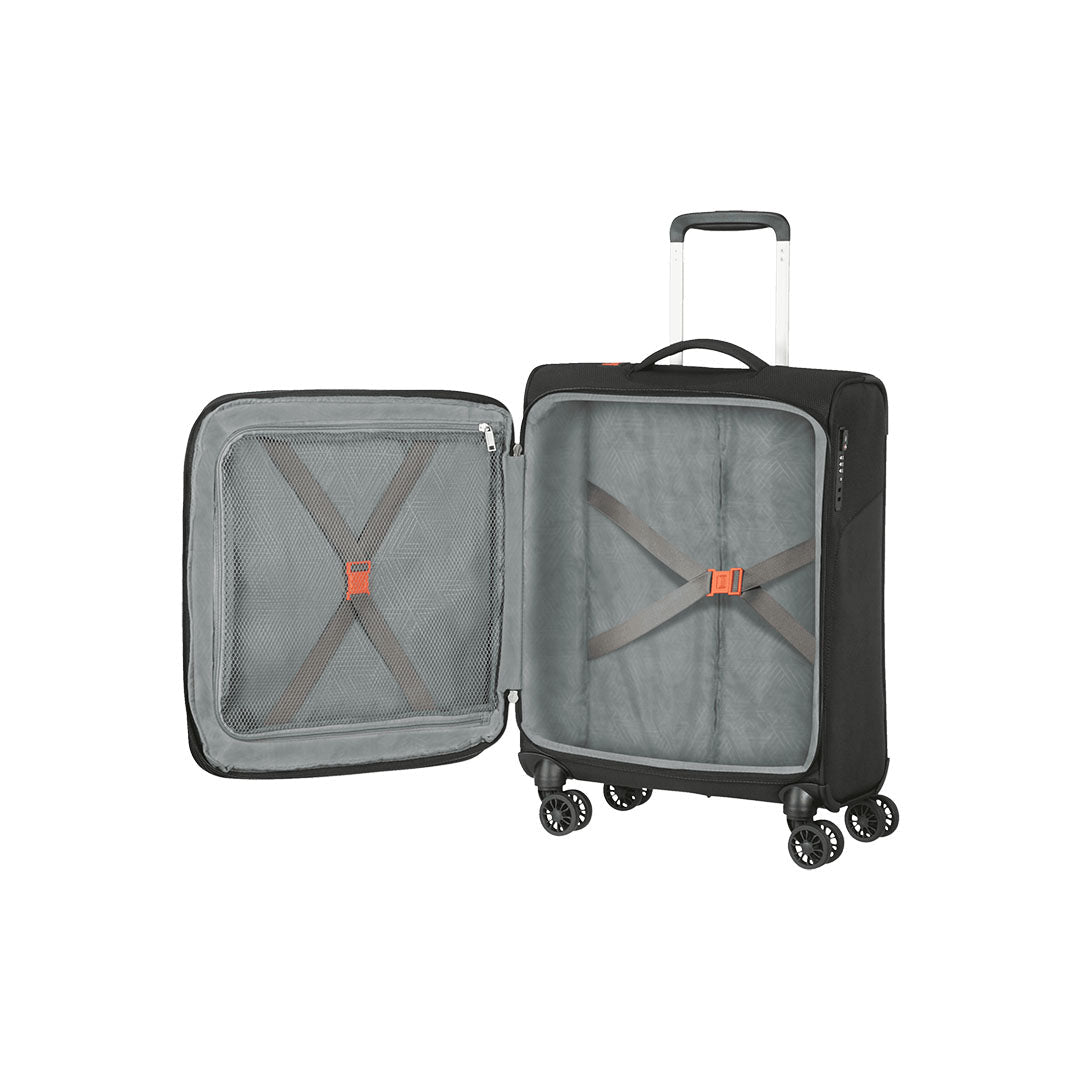 American Tourister Summerfunk luggage מזוודה קטנה מבד לעלייה למטוס אמריקן טוריסטר 20" - תיק התיקיםAmerican Touristerמזוודות