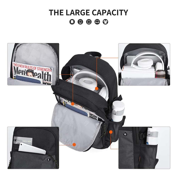 Aoking תיק גב איכותי ללפטופ 14.1" - תיק התיקיםAokingתיקים למחשב נייד