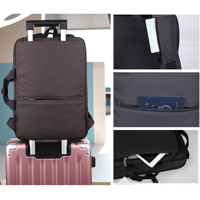 Aoking תיק גב / צד ללפטופ 15.6" באפור כהה - תיק התיקיםAokingגברים