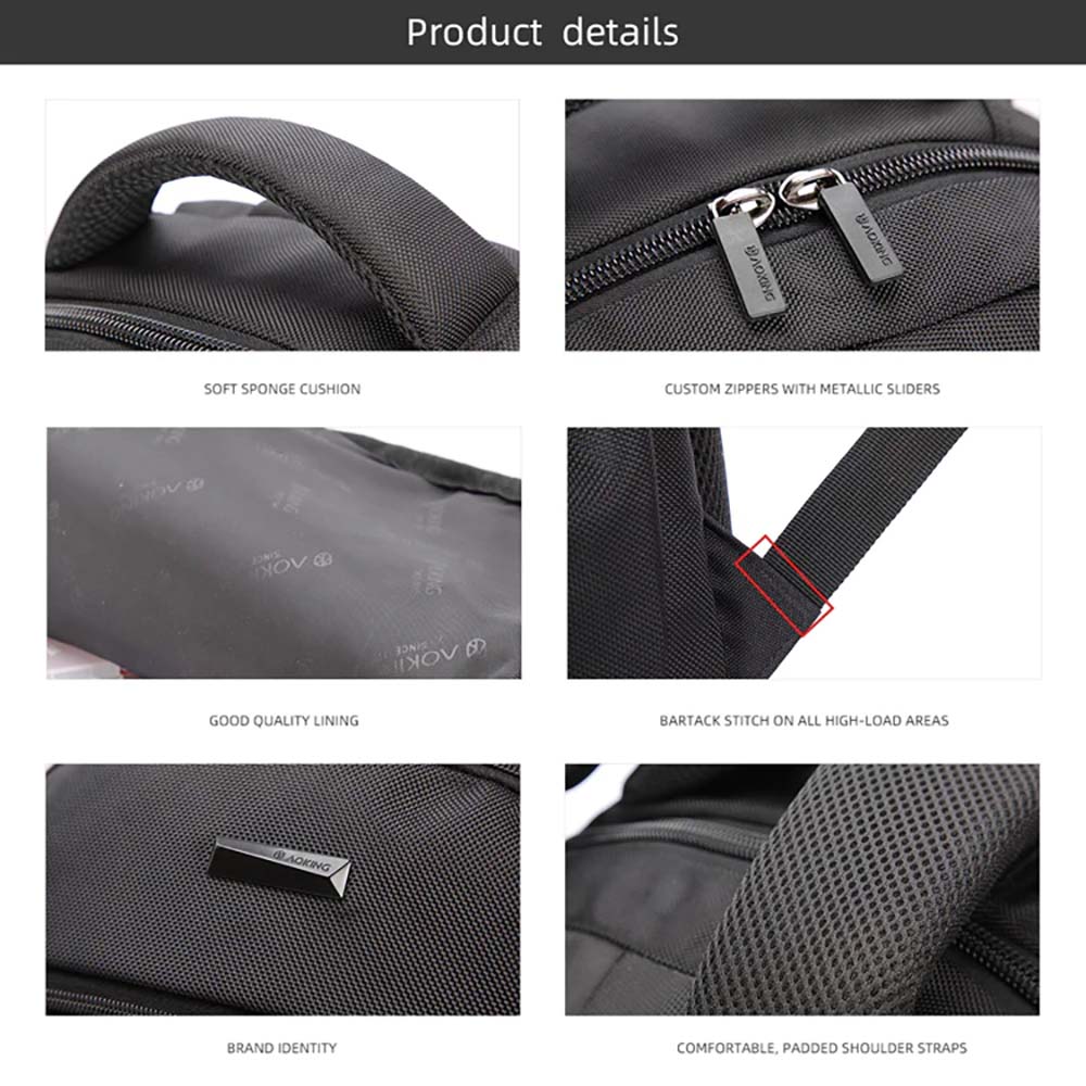 Aoking תיק גב למחשב 15.6" - תיק התיקיםAokingגברים