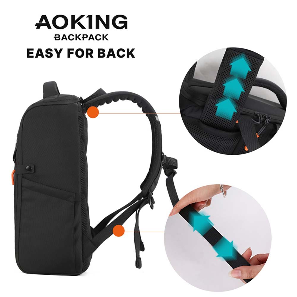 Aoking תיק גב אופנתי למחשב 15.6" - תיק התיקיםAokingגברים