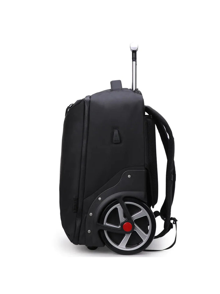 AOKING תיק גב טרולי נגד מים עם גלגלים גדולים 17" - תיק התיקיםAokingתיקים