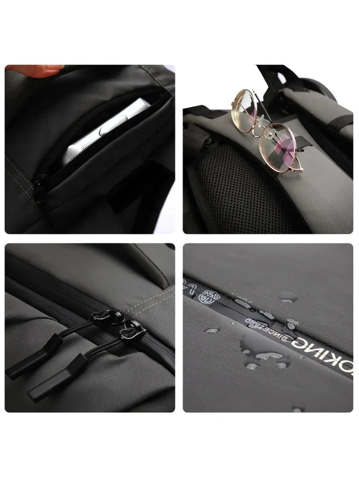 AOKING תיק גב טרולי נגד מים עם גלגלים גדולים 17" - תיק התיקיםAokingתיקים