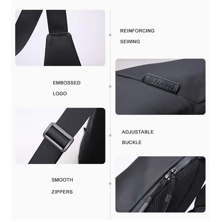 Aoking תיק אוכף / צד איכותי לגבר - תיק התיקיםAokingתיקי צד לגבר
