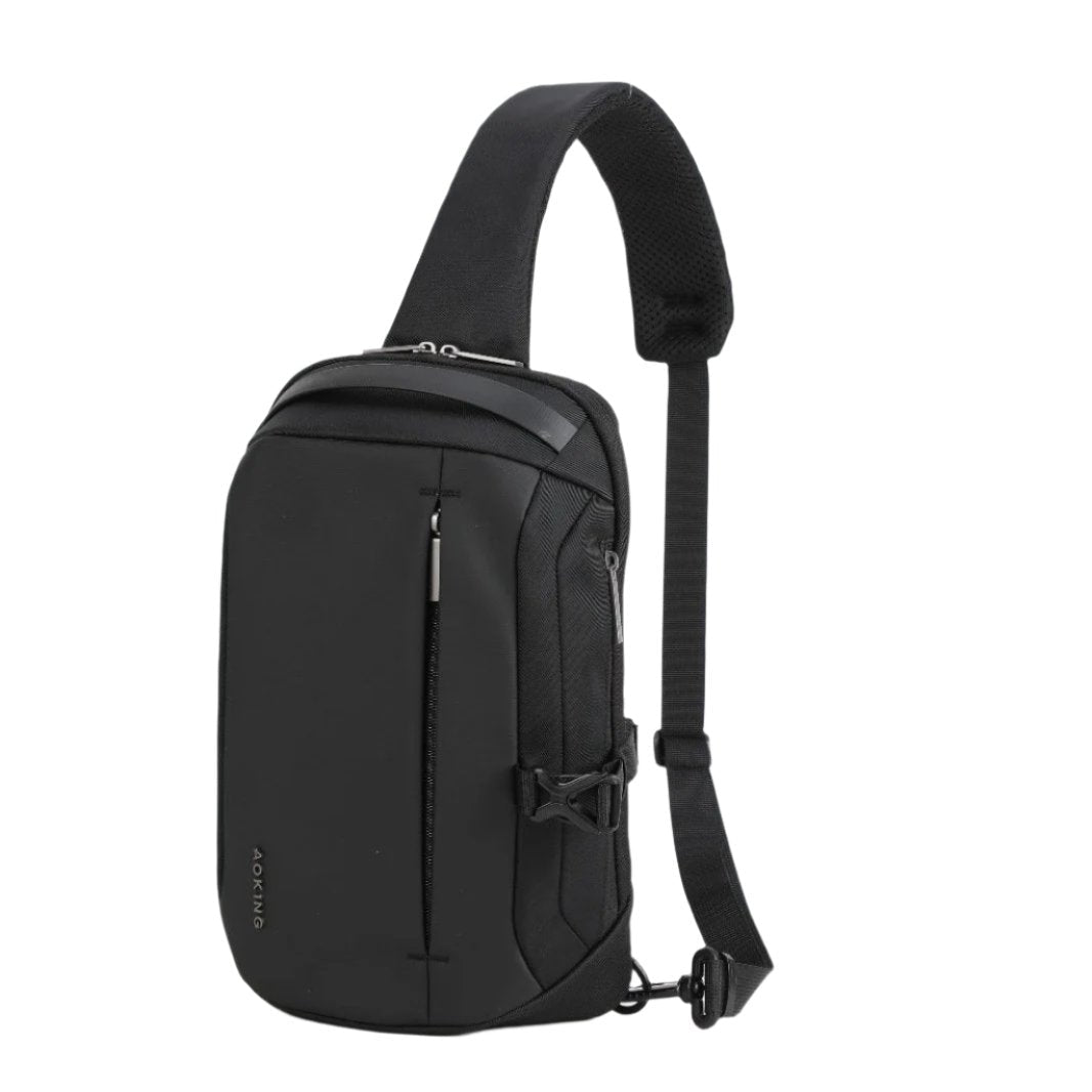 תיק צד פונקציונאלי וקל משקל בסגנון אוכף אלכסון עמיד למים מבית המותג AOKING צבע שחור - תיק התיקיםAOKINGתיק צד