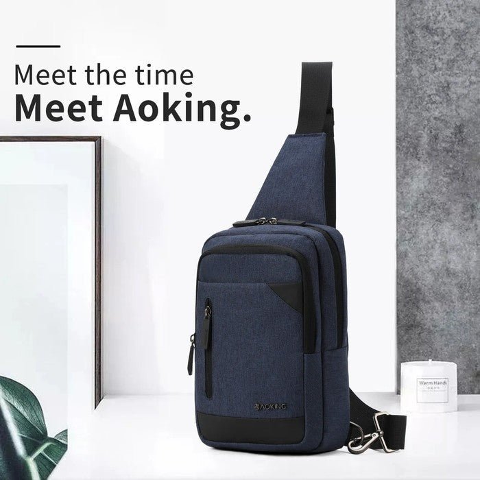 תיק צד פונקציונאלי קטן וקל משקל בסגנון אוכף אלכסון מבית המותג AOKING דגם Casual - תיק התיקיםAOKINGתיק צד