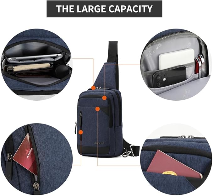 תיק צד פונקציונאלי קטן וקל משקל בסגנון אוכף אלכסון מבית המותג AOKING דגם Casual - תיק התיקיםAOKINGתיק צד