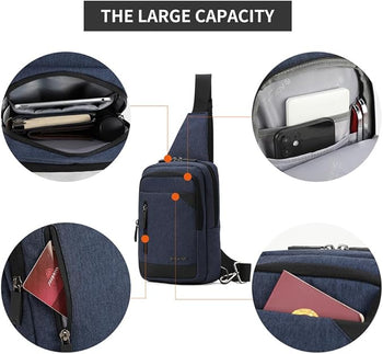 תיק צד פונקציונאלי קטן וקל משקל בסגנון אוכף אלכסון מבית המותג AOKING דגם Casual - תיק התיקיםAOKINGתיק צד