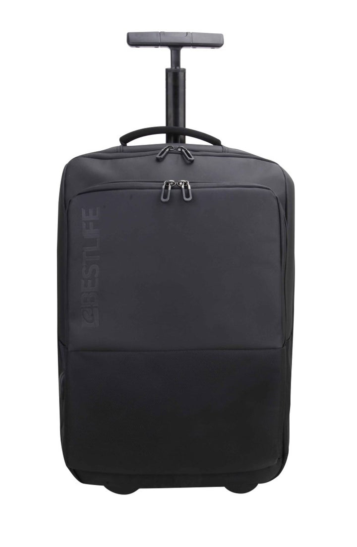 BESTLIFE תיק מחשב טרולי על גלגלים עם רצועות גב מוסתרות - תיק התיקיםBESTLIFEתיקים