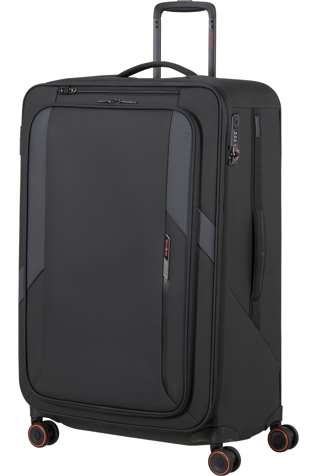 Samsonite Glazed מזוודה רכה מתרחבת גדולה 78 ס״מ - שחור