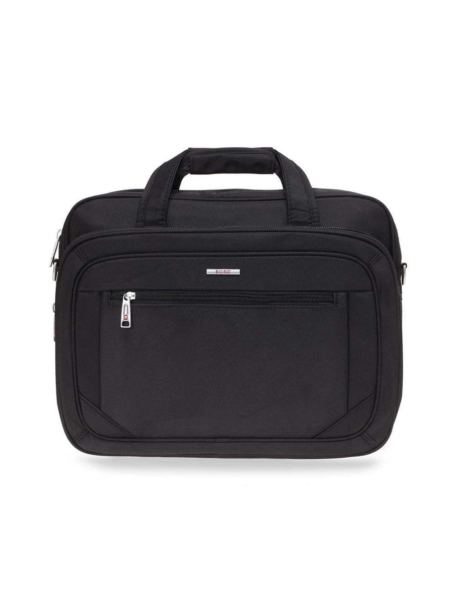 BOND תיק עבודה עם תא למחשב "15.6 בשחור - תיק התיקיםBondתיקים למחשב נייד