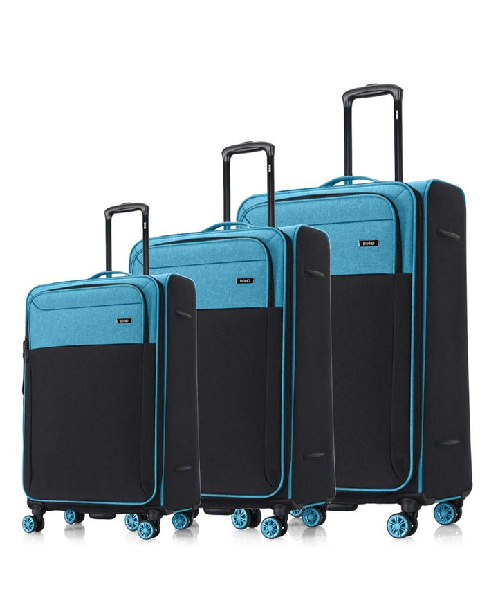 BOND סט 3 מזוודות מבד - תיק התיקיםBondמזוודות