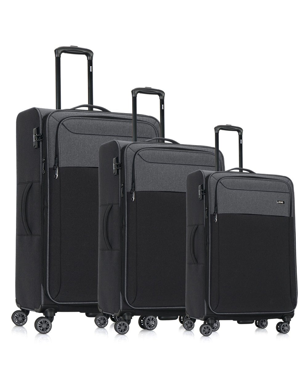 BOND סט 3 מזוודות מבד - תיק התיקיםBondמזוודות