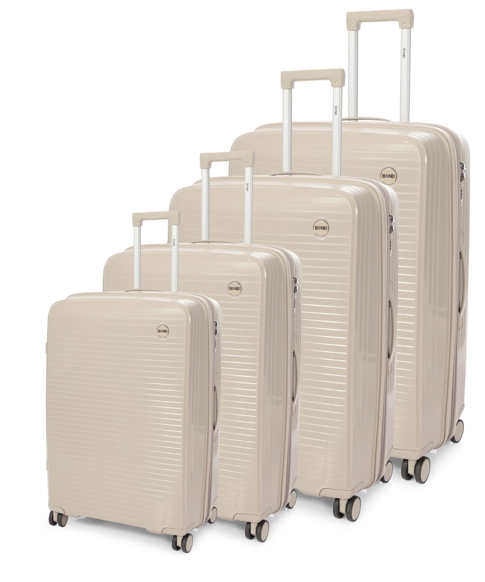 BOND סט מזוודות קשיחות 4 גדלים (20,24,28,32") Polypropylene - תיק התיקיםBondמזוודות
