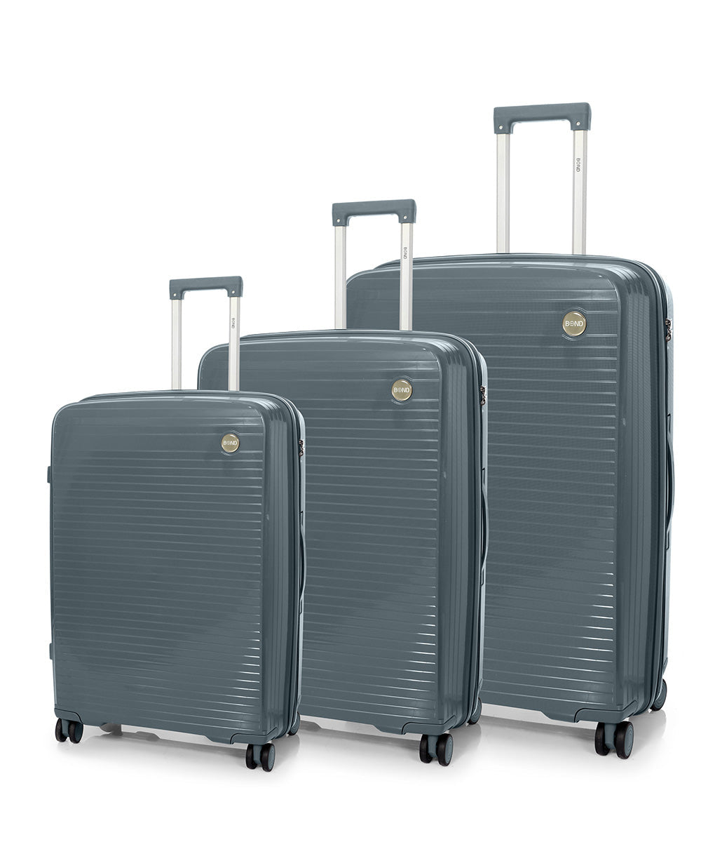 BOND סט מזוודות קשיחות 4 גדלים (20,24,28,32") Polypropylene - תיק התיקיםBondמזוודות