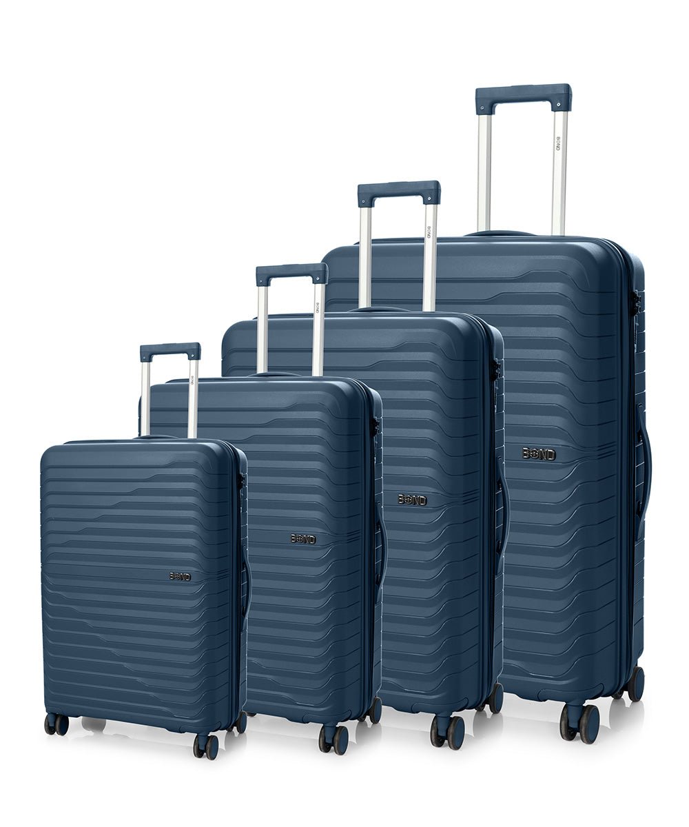 BOND סט 4 מזוודות קשיחות (כולל ענקית 32") ותיק גב במתנה - תיק התיקיםBondמזוודות