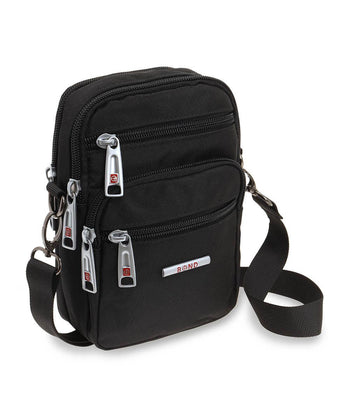 BOND תיק צד קטן עם רצועה מתנתקת בשחור - תיק התיקיםBondתיקים למחשב נייד