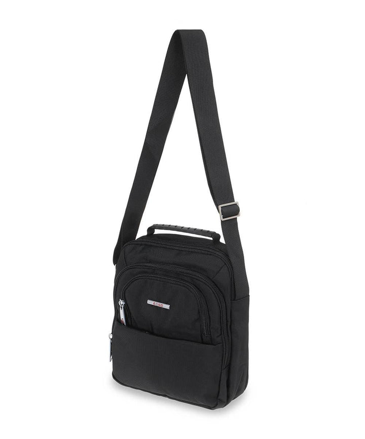 BOND תיק צד לגבר עם ידית נשיאה ורצועה בשחור - תיק התיקיםBondתיקים למחשב נייד