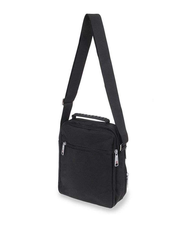 BOND תיק צד לגבר עם ידית נשיאה ורצועה בשחור - תיק התיקיםBondתיקים למחשב נייד