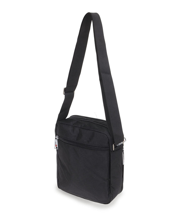 BOND תיק צד לגבר עם רצועה מתכוננת בשחור - תיק התיקיםBondתיקים למחשב נייד