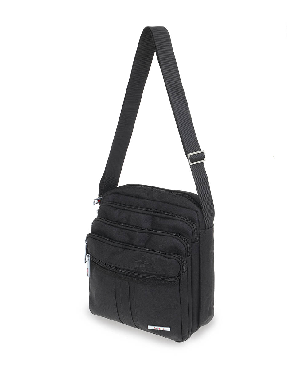 BOND תיק צד לגבר עם רצועה בשחור - תיק התיקיםBondתיקים למחשב נייד