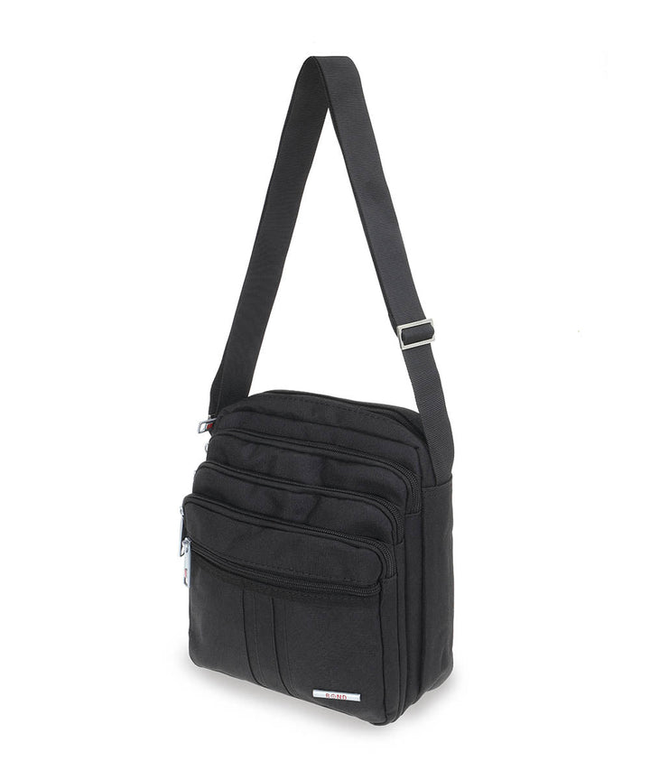 BOND תיק צד לגבר עם רצועה בשחור - תיק התיקיםBondתיקים למחשב נייד