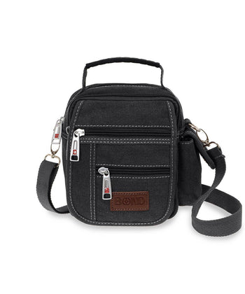 BOND תיק צדק קטן לגבר מבד קנבס עם ידית אחיזה - תיק התיקיםBondתיקים למחשב נייד