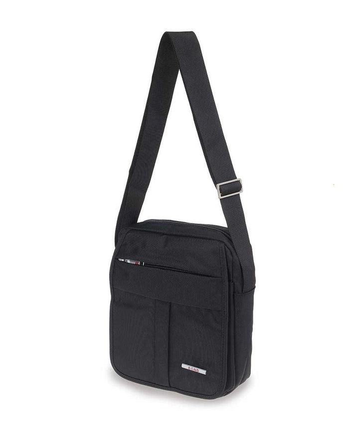 BOND תיק צד לגבר עם רצועה מתכוננת בשחור - תיק התיקיםBondתיקים למחשב נייד