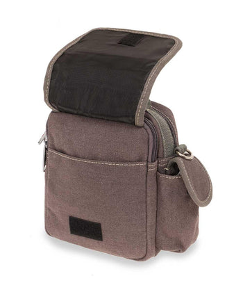 BOND תיק צדק קטן לגבר מבד קנבס עם ידית אחיזה - תיק התיקיםBondתיקים למחשב נייד