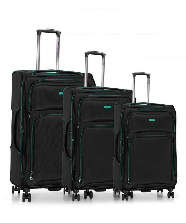 BOND EXTRA STRONG 2.0 סט 3 מזוודות מבד חזקות במיוחד - תיק התיקיםBondמזוודות