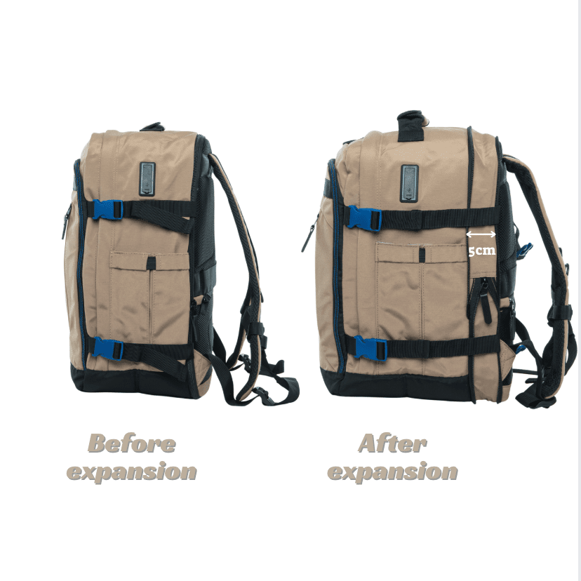 תיק עליה למטוס מתרחב מבית המותג ®CABIN FLY דגם SkyLite מידה M 40x30x20cm - תיק התיקיםCABIN FLY