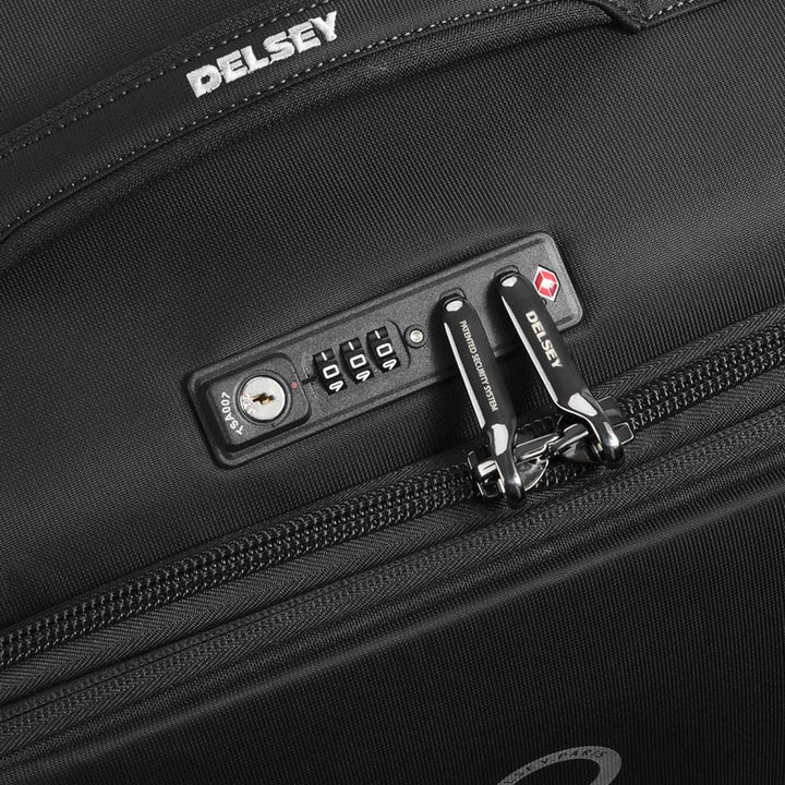 Delsey Brochant 2.0 55cm מזוודה בד קטנה טרולי עלייה למטוס 20"
