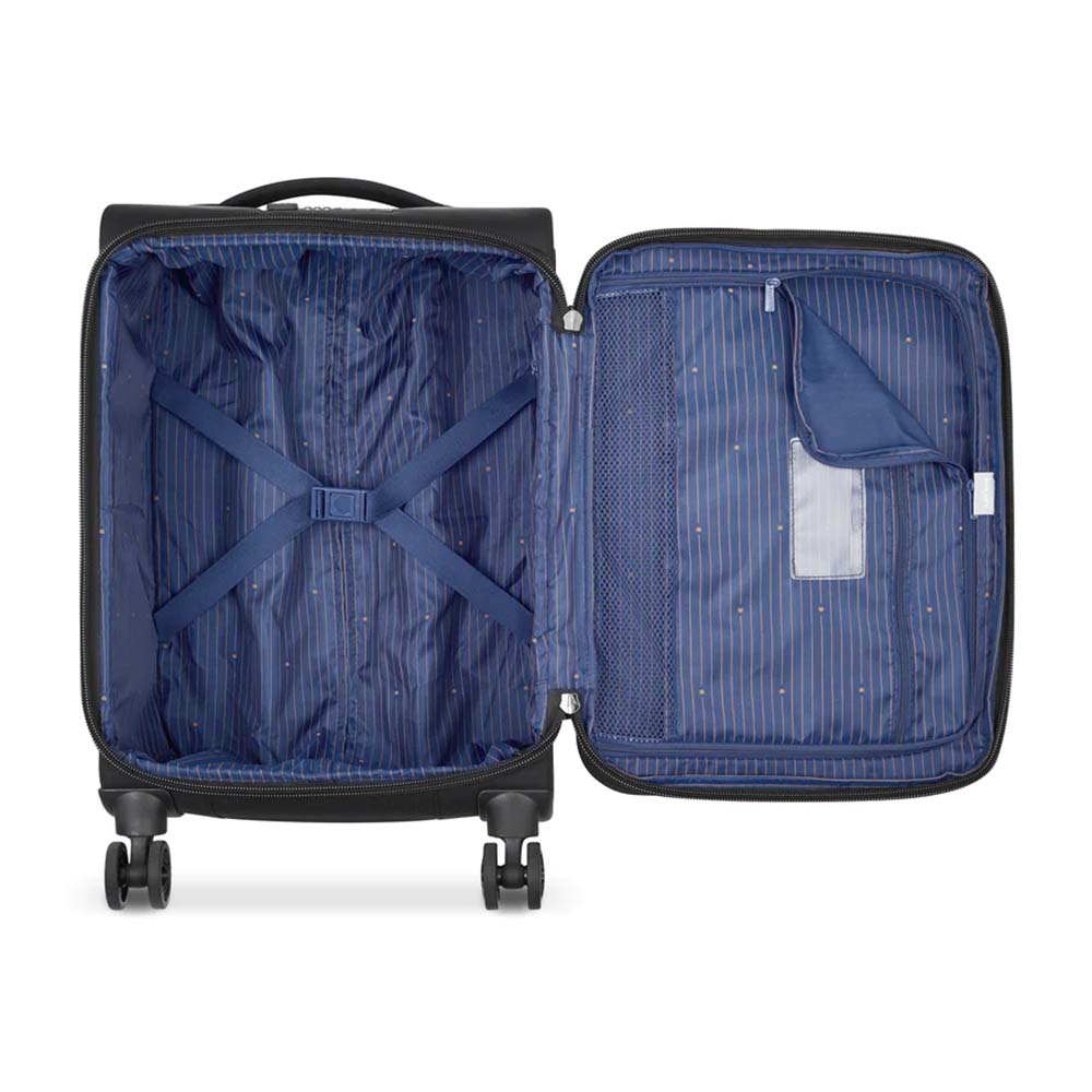 Delsey Brochant 2.0 55cm מזוודה בד קטנה טרולי עלייה למטוס 20" - תיק התיקיםDELSEYמזוודות