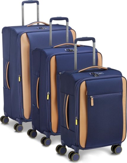 Delsey Paris Montmartre 3 Set סט 3 מזוודות רכות 20", 27", 32" - תיק התיקיםDELSEYסט מזוודות