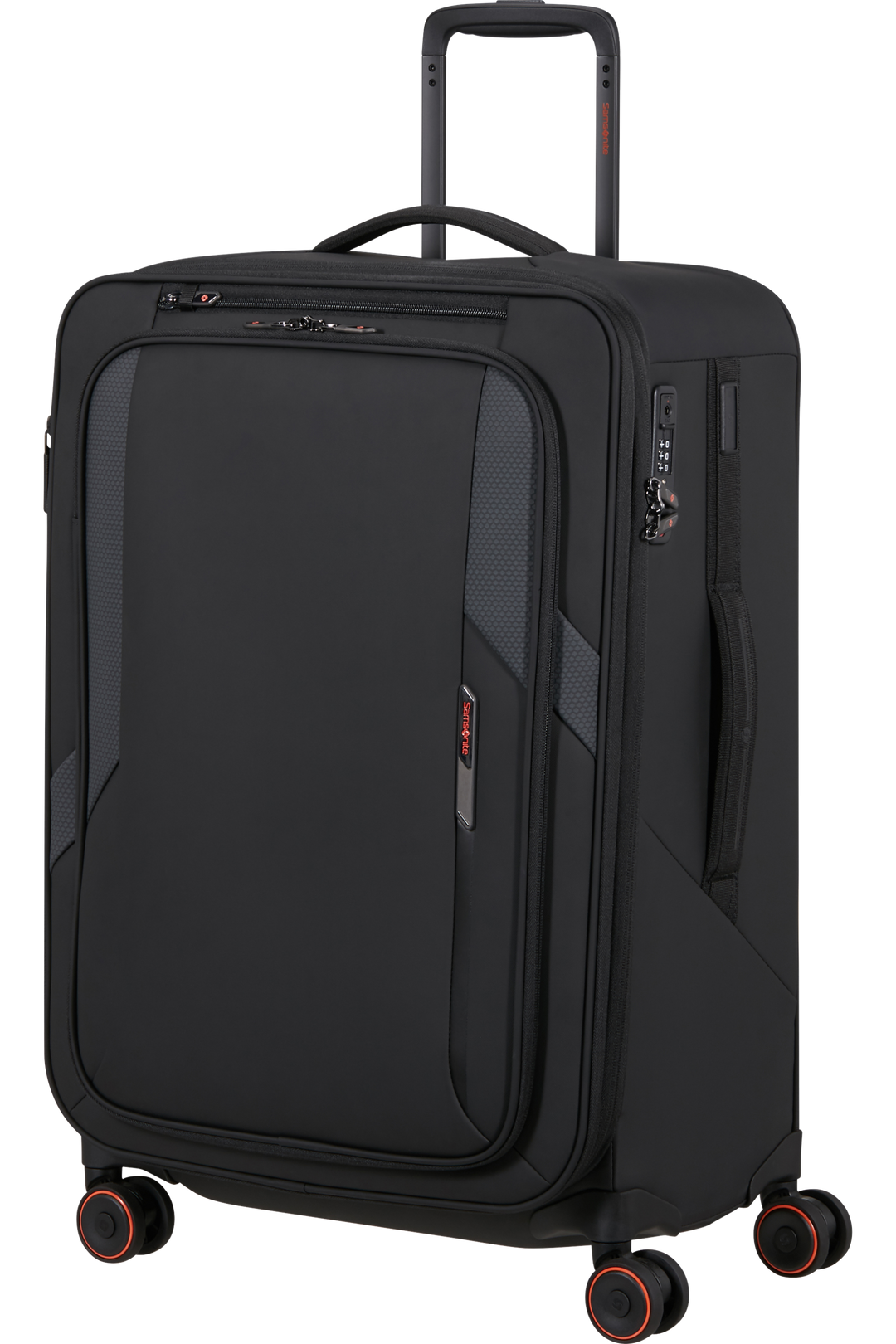 Samsonite Glazed מזוודה רכה מתרחבת בינונית 67 ס״מ - שחור