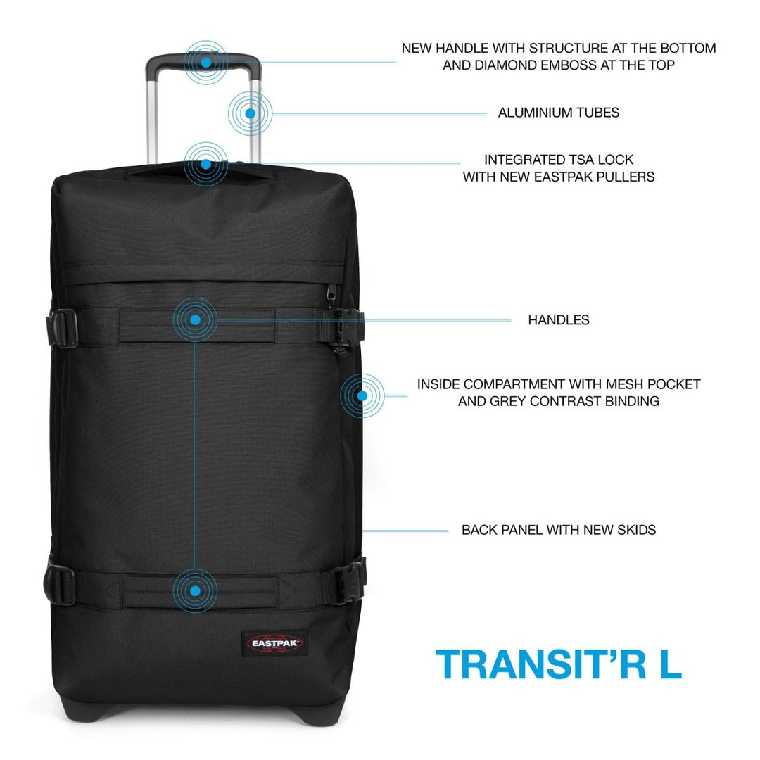 תיק נסיעות גדול על גלגלים Eastpak Transit&