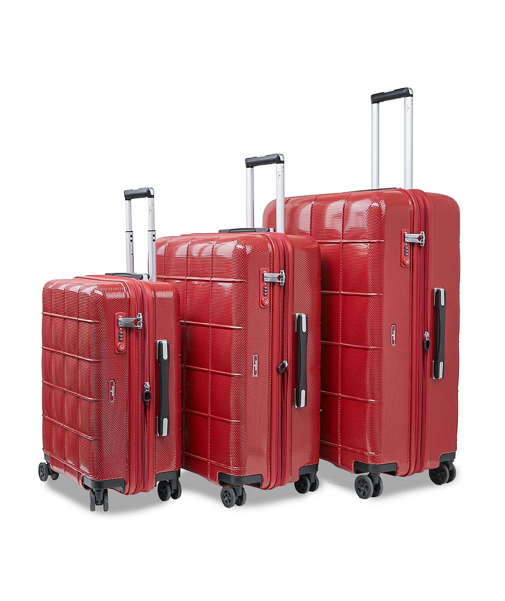 Echolac Square luggage סט 3 מזוודות קשיחות איכותיות - תיק התיקיםEcholacמזוודות